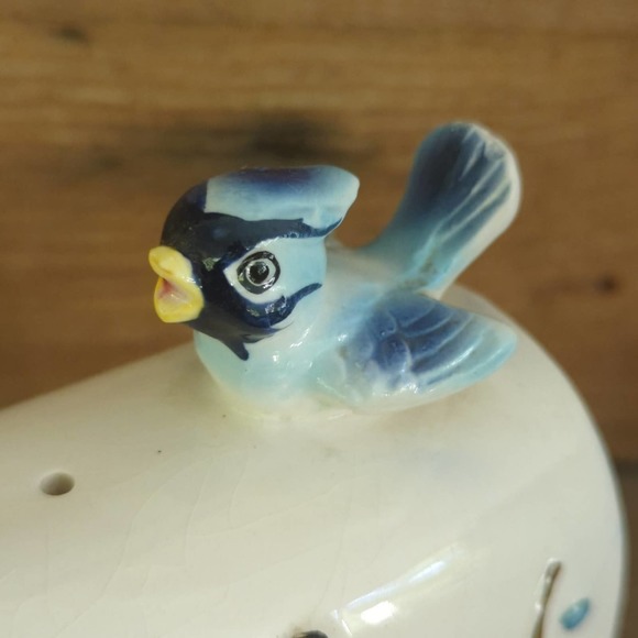 Vtg 1960s Enesco US Mail / Mailbox Salt and Pepper Shakers / Cardinal / Blue Jay - Picture 6 of 10